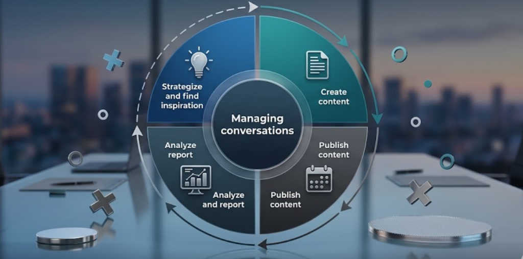 managing conversations through social media
